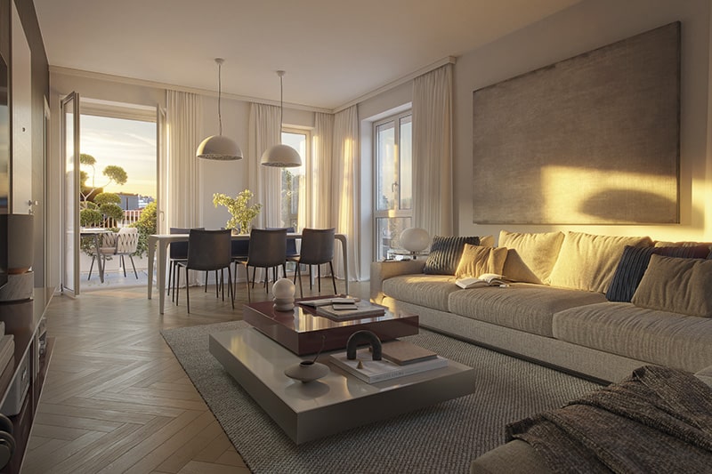 Appartamento a Milano con Grandi Vetrate Luminose